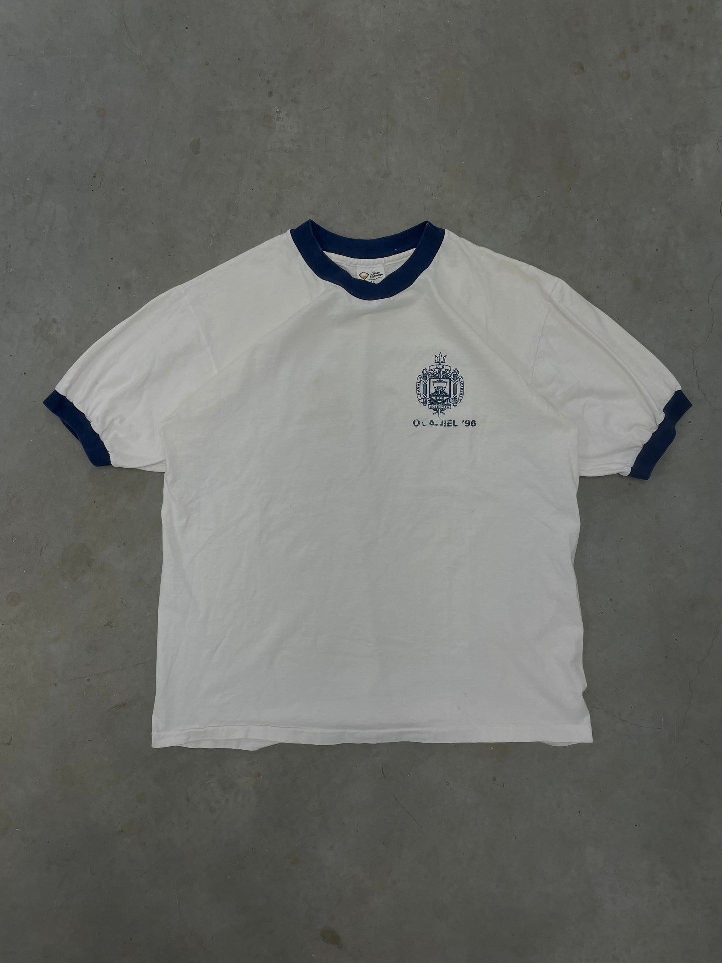 1990s Naval Academy Ringer Tee XL