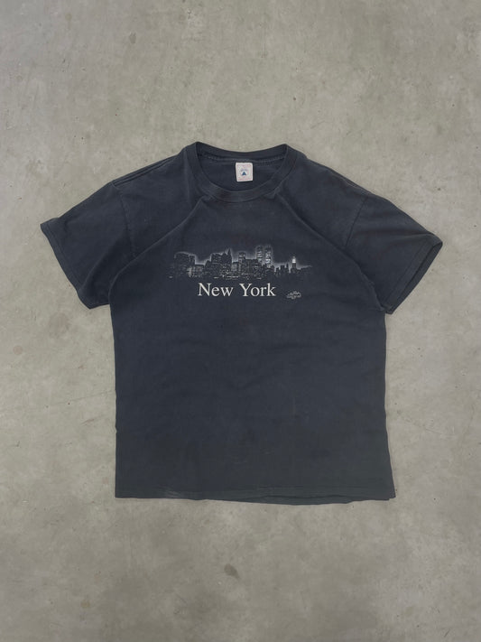 1990s New York Faded Tee Large