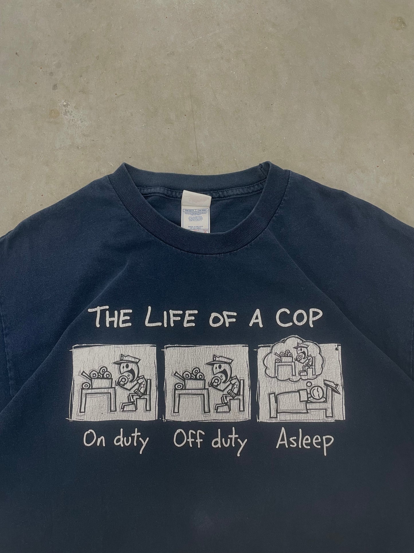 2000S THE LIFE OF A COP TEE LARGE