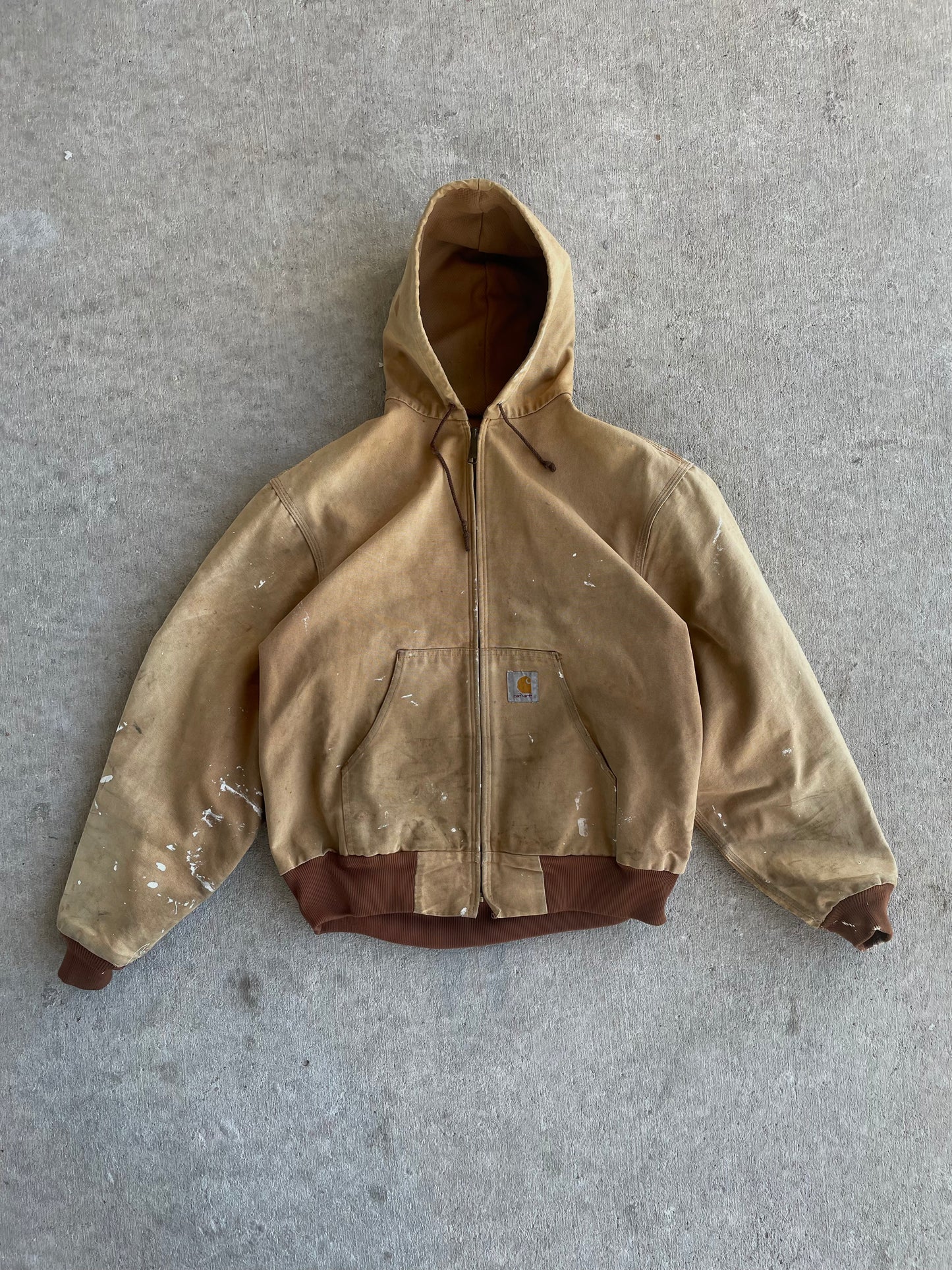 VINTAGE CARHARTT HOODED JACKET X-LARGE