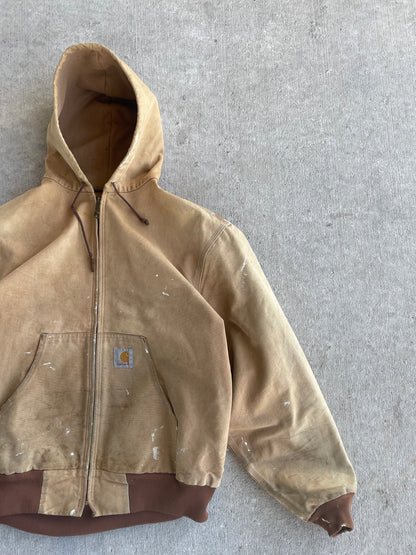 VINTAGE CARHARTT HOODED JACKET X-LARGE