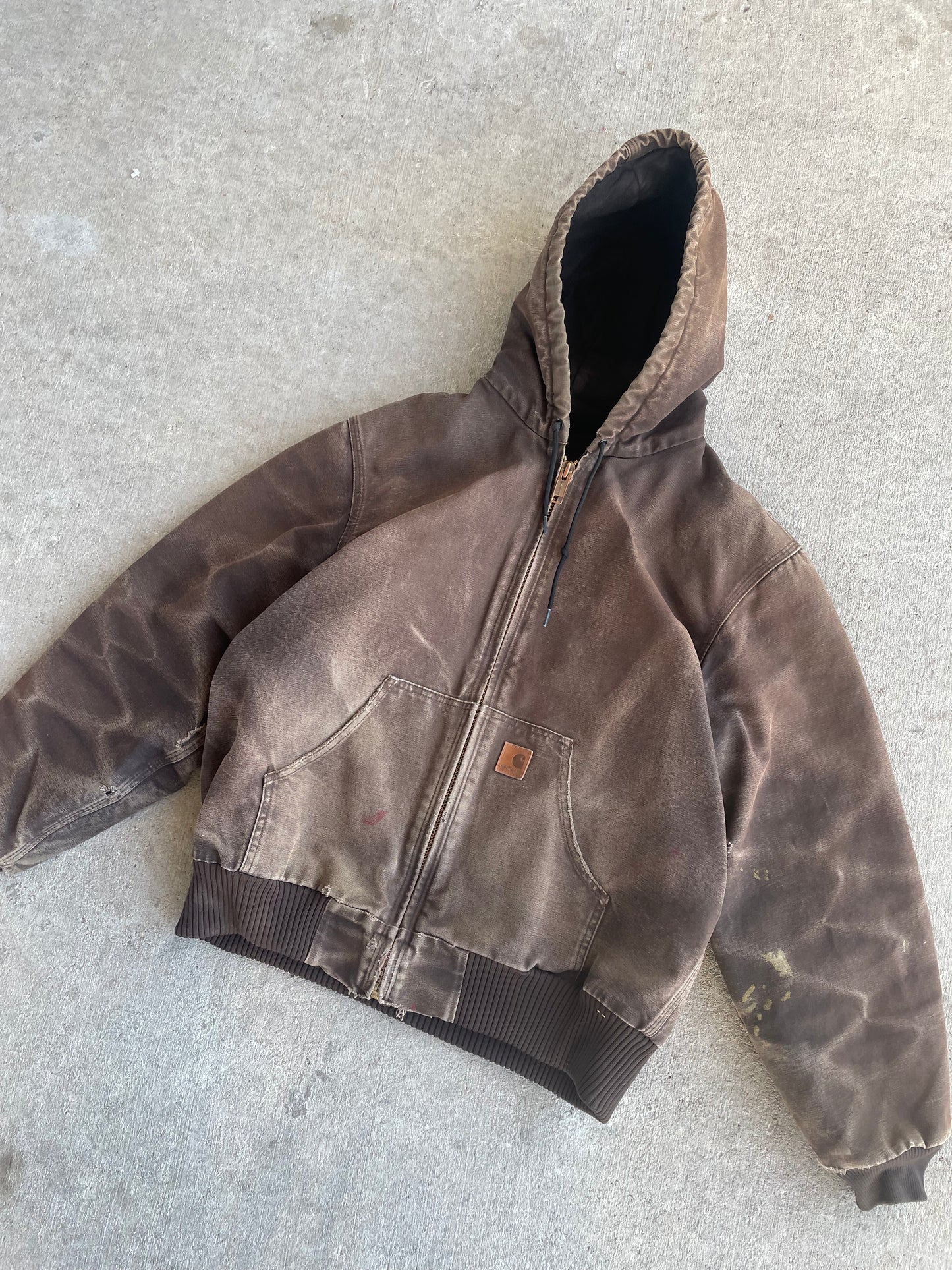 VINTAGE CARHARTT HOODED JACKET MEDIUM