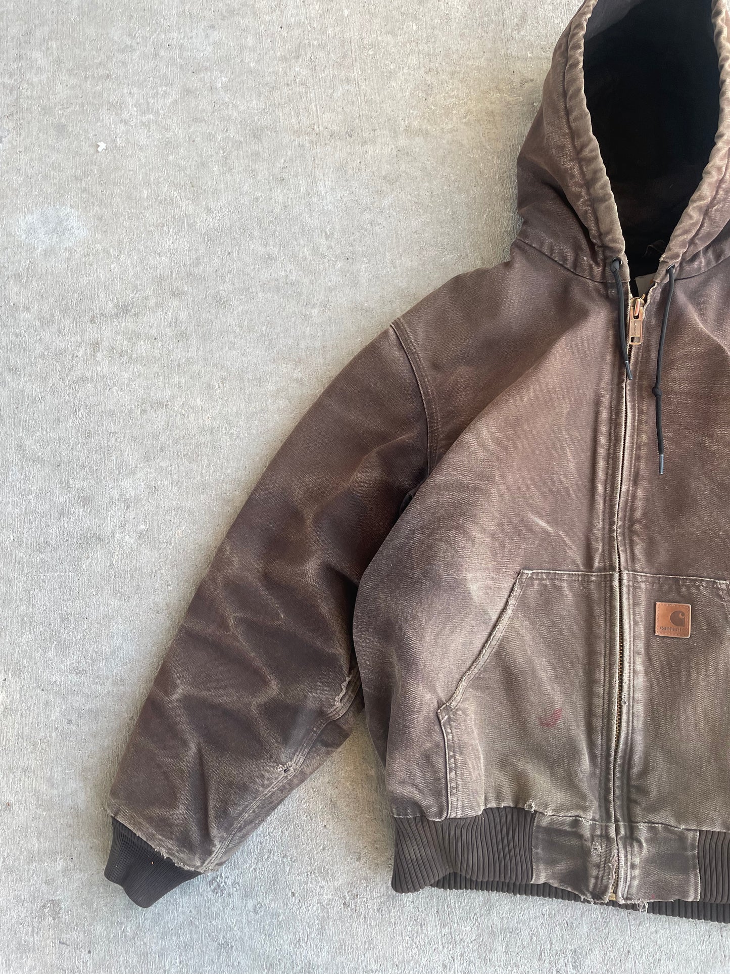 VINTAGE CARHARTT HOODED JACKET MEDIUM