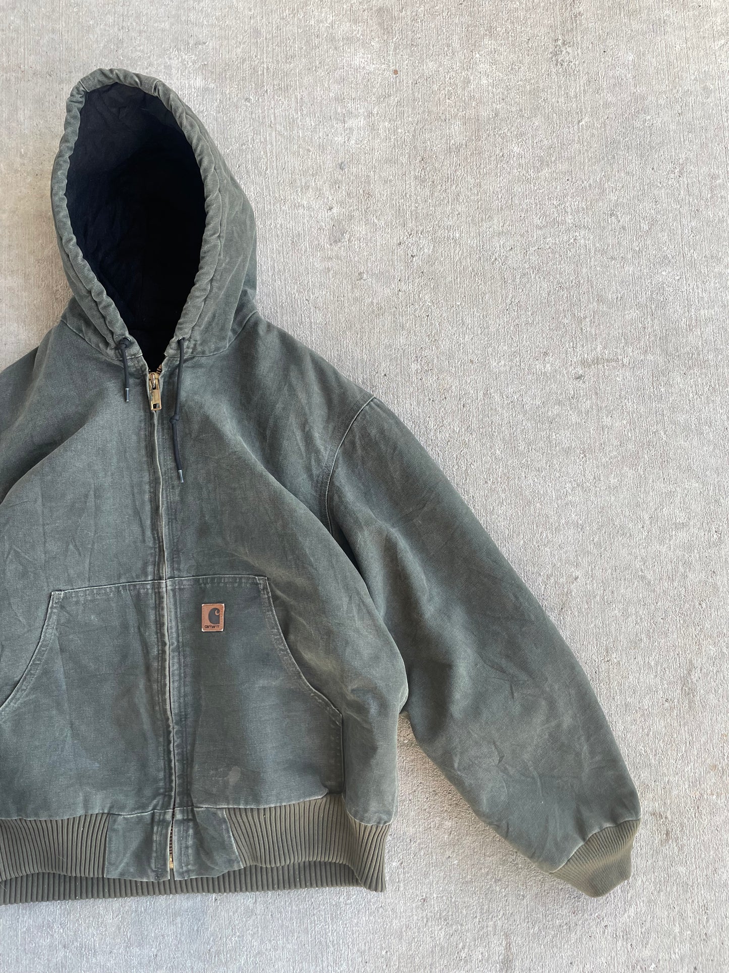 VINTAGE CARHARTT HOODED JACKET LARGE