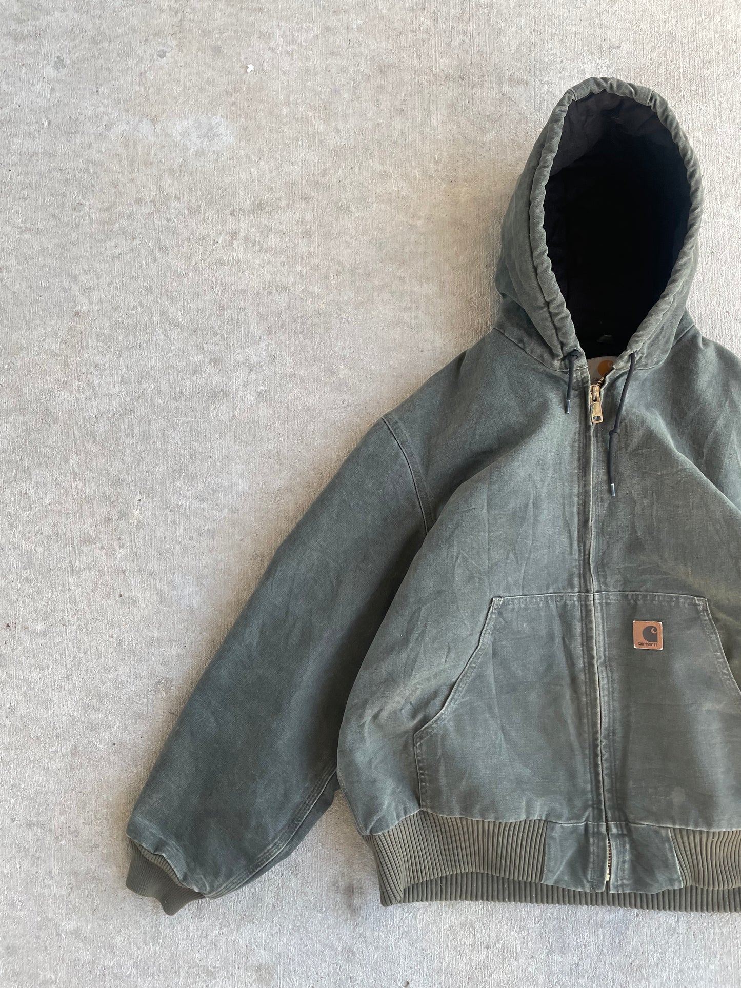 VINTAGE CARHARTT HOODED JACKET LARGE