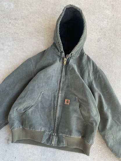 VINTAGE CARHARTT HOODED JACKET LARGE