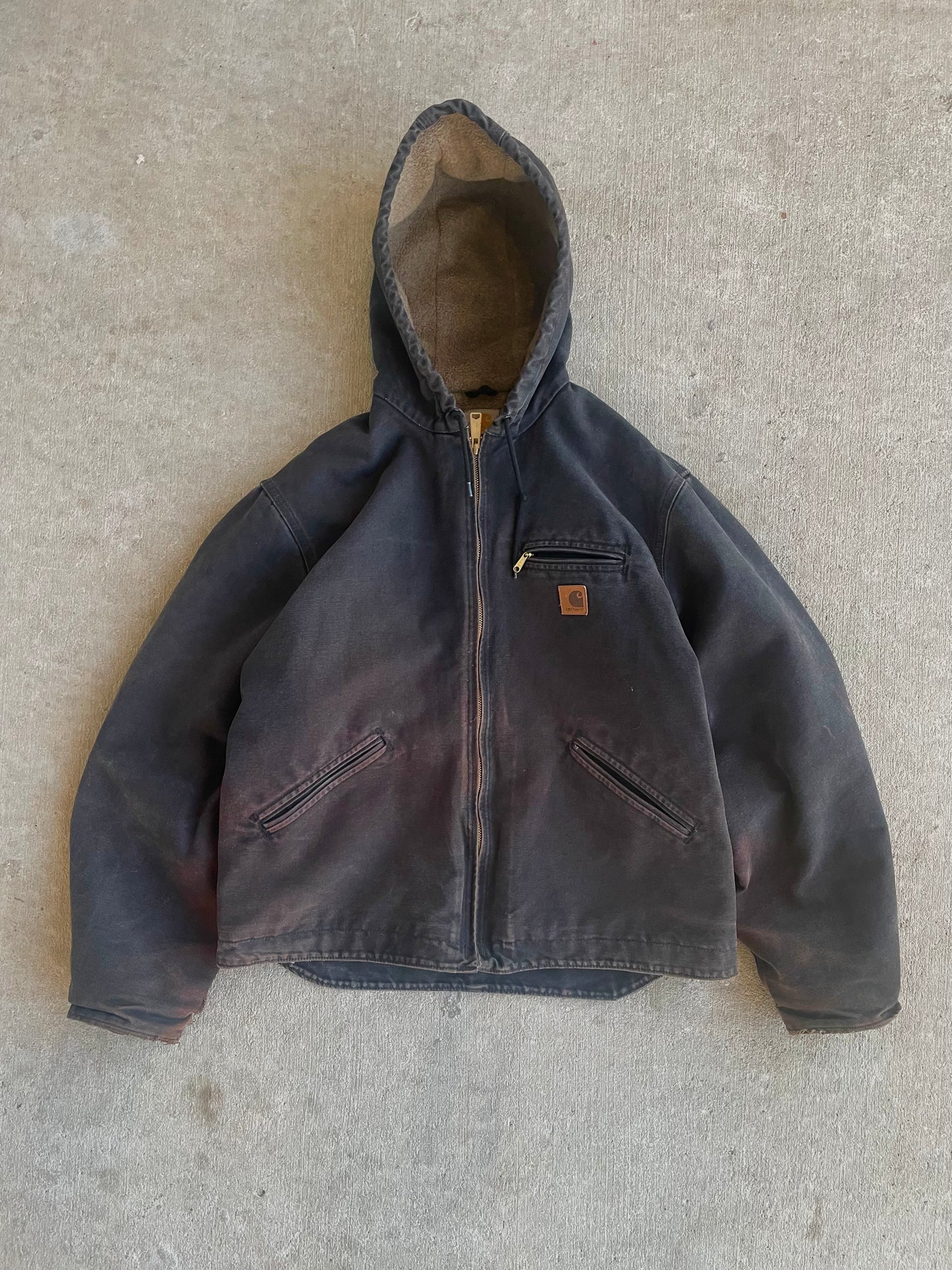 VINTAGE CARHARTT HOODED JACKET LARGE