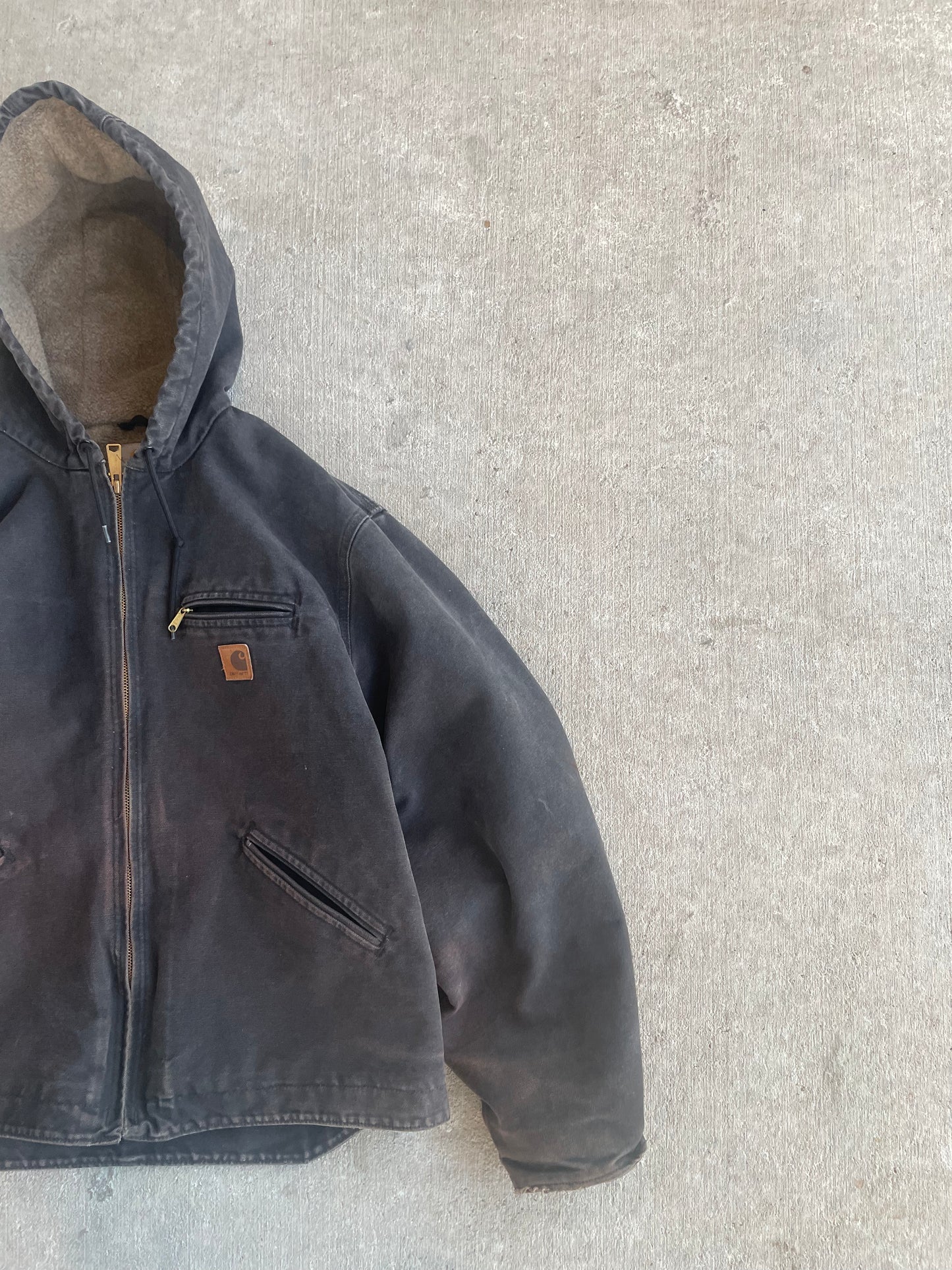 VINTAGE CARHARTT HOODED JACKET LARGE