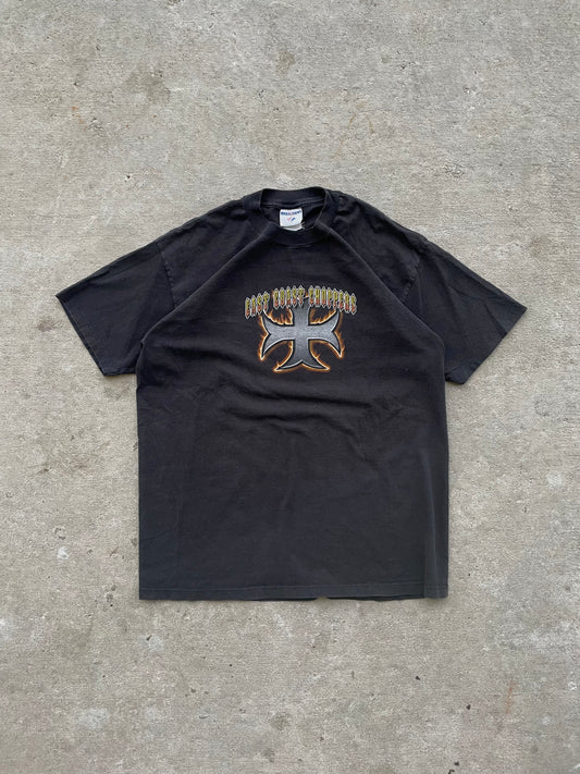 VINTAGE Y2K EAST COAST CHOPPERS TEE LARGE