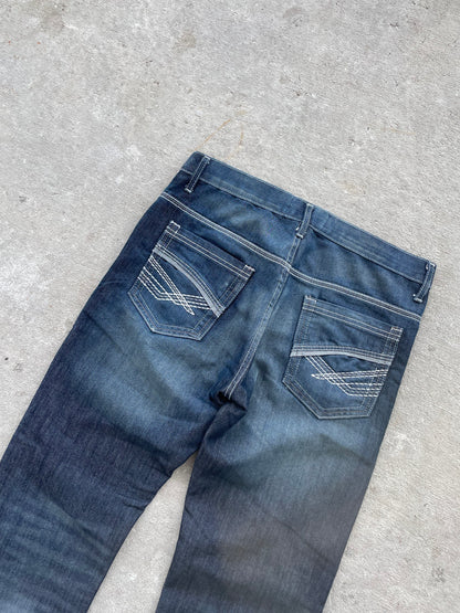 VINTAGE Y2K LIONS CREST DENIM 34X30