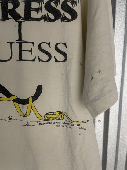 1992 "STRESS I GUESS" TEE MEDIUM